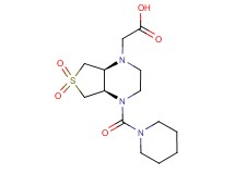 [(4aR*,7aS*)-6,6-dioxido-4-(piperidin-1-ylcarbonyl)hexahydrothieno[3,4-b]pyrazin-1(2H)-yl]acetic acid