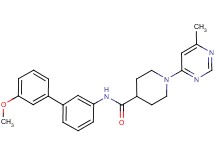 N-(3'-methoxy-3-biphenylyl)-1-(6-methyl-4-pyrimidinyl)-4-piperidinecarboxamide