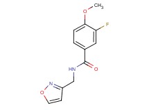 3-fluoro-N-(3-isoxazolylmethyl)-4-methoxybenzamide