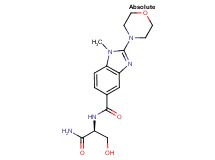 N-[(1S)-2-amino-1-(hydroxymethyl)-2-oxoethyl]-1-methyl-2-(4-morpholinyl)-1H-benzimidazole-5-carboxamide