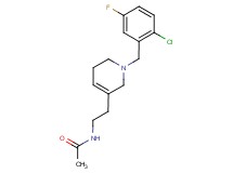 N-{2-[1-(2-chloro-5-fluorobenzyl)-1,2,5,6-tetrahydropyridin-3-yl]ethyl}acetamide