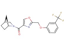 (1S*,4S*)-2-[(2-{[3-(trifluoromethyl)phenoxy]methyl}-1,3-oxazol-4-yl)carbonyl]-2-azabicyclo[2.2.1]heptane