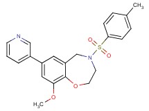 9-methoxy-4-[(4-methylphenyl)sulfonyl]-7-(3-pyridinyl)-2,3,4,5-tetrahydro-1,4-benzoxazepine