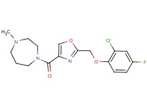 1-({2-[(2-chloro-4-fluorophenoxy)methyl]-1,3-oxazol-4-yl}carbonyl)-4-methyl-1,4-diazepane