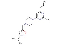 4-{4-[(3-isopropylisoxazol-5-yl)methyl]piperazin-1-yl}-2-methyl-6-propylpyrimidine