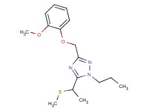 3-[(2-methoxyphenoxy)methyl]-5-[1-(methylthio)ethyl]-1-propyl-1H-1,2,4-triazole