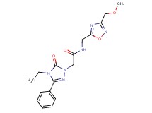 2-(4-ethyl-5-oxo-3-phenyl-4,5-dihydro-1H-1,2,4-triazol-1-yl)-N-{[3-(methoxymethyl)-1,2,4-oxadiazol-5-yl]methyl}acetamide