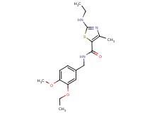 N-(3-ethoxy-4-methoxybenzyl)-2-(ethylamino)-4-methyl-1,3-thiazole-5-carboxamide trifluoroacetate
