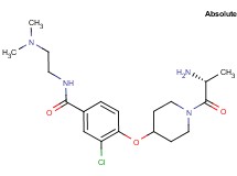 4-[(1-D-alanyl-4-piperidinyl)oxy]-3-chloro-N-[2-(dimethylamino)ethyl]benzamide dihydrochloride