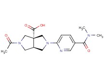 (3aS*,6aS*)-2-acetyl-5-{5-[(dimethylamino)carbonyl]-2-pyridinyl}hexahydropyrrolo[3,4-c]pyrrole-3a(1H)-carboxylic acid