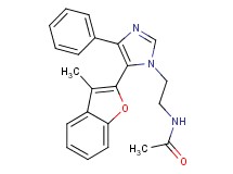 N-{2-[5-(3-methyl-1-benzofuran-2-yl)-4-phenyl-1H-imidazol-1-yl]ethyl}acetamide