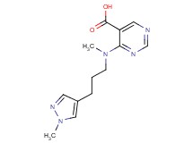 4-{methyl[3-(1-methyl-1H-pyrazol-4-yl)propyl]amino}pyrimidine-5-carboxylic acid