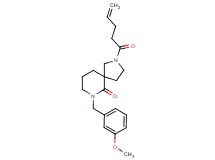 7-(3-methoxybenzyl)-2-(4-pentenoyl)-2,7-diazaspiro[4.5]decan-6-one