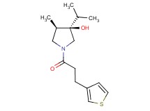 (3R*,4R*)-3-isopropyl-4-methyl-1-[3-(3-thienyl)propanoyl]-3-pyrrolidinol
