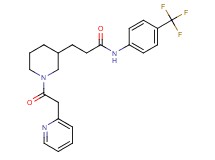 3-[1-(2-pyridinylacetyl)-3-piperidinyl]-N-[4-(trifluoromethyl)phenyl]propanamide