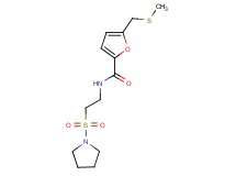 5-[(methylthio)methyl]-N-[2-(pyrrolidin-1-ylsulfonyl)ethyl]-2-furamide