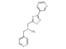 N-methyl-1-(4-pyridinyl)-N-{[3-(3-pyridinyl)-1,2,4-oxadiazol-5-yl]methyl}methanamine