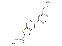 5-[6-(methoxymethyl)pyrimidin-4-yl]-N-methyl-4,5,6,7-tetrahydrothieno[3,2-c]pyridine-2-carboxamide