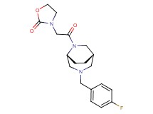 3-{2-[(1S*,5R*)-3-(4-fluorobenzyl)-3,6-diazabicyclo[3.2.2]non-6-yl]-2-oxoethyl}-1,3-oxazolidin-2-one