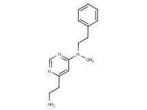 6-(2-aminoethyl)-N-methyl-N-(2-phenylethyl)pyrimidin-4-amine