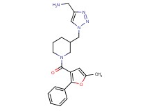 [(1-{[1-(5-methyl-2-phenyl-3-furoyl)-3-piperidinyl]methyl}-1H-1,2,3-triazol-4-yl)methyl]amine trifluoroacetate