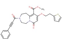 methyl 7-oxo-3-(3-phenyl-2-propynoyl)-9-[2-(2-thienyl)ethoxy]-1,2,3,4,5,7-hexahydropyrido[1,2-d][1,4]diazepine-10-carboxylate