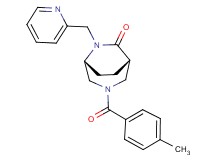 (1S*,5R*)-3-(4-methylbenzoyl)-6-(2-pyridinylmethyl)-3,6-diazabicyclo[3.2.2]nonan-7-one