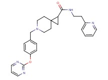 N-[2-(2-pyridinyl)ethyl]-6-[4-(2-pyrimidinyloxy)benzyl]-6-azaspiro[2.5]octane-1-carboxamide