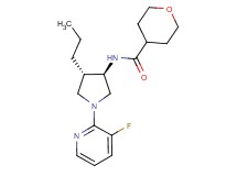 N-[rel-(3R,4S)-1-(3-fluoro-2-pyridinyl)-4-propyl-3-pyrrolidinyl]tetrahydro-2H-pyran-4-carboxamide hydrochloride