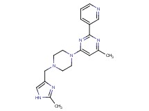 4-methyl-6-{4-[(2-methyl-1H-imidazol-4-yl)methyl]piperazin-1-yl}-2-pyridin-3-ylpyrimidine