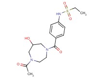 N-{4-[(4-acetyl-6-hydroxy-1,4-diazepan-1-yl)carbonyl]phenyl}ethanesulfonamide