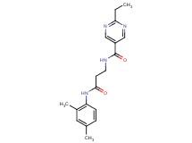 N-{3-[(2,4-dimethylphenyl)amino]-3-oxopropyl}-2-ethylpyrimidine-5-carboxamide