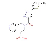 N-{[3-(5-methyl-2-thienyl)-1H-pyrazol-5-yl]carbonyl}-N-(3-pyridinylmethyl)-beta-alanine
