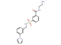 N-(2-aminoethyl)-3-({[3-(1H-pyrazol-1-yl)benzyl]amino}sulfonyl)benzamide