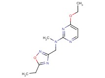 4-ethoxy-N-[(5-ethyl-1,2,4-oxadiazol-3-yl)methyl]-N-methylpyrimidin-2-amine