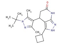 4-(1-tert-butyl-3,5-dimethyl-1H-pyrazol-4-yl)-3-cyclobutyl-2,4,5,7-tetrahydro-6H-pyrazolo[3,4-b]pyridin-6-one