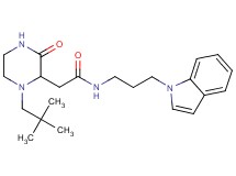 2-[1-(2,2-dimethylpropyl)-3-oxo-2-piperazinyl]-N-[3-(1H-indol-1-yl)propyl]acetamide