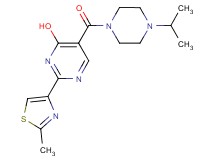 5-[(4-isopropylpiperazin-1-yl)carbonyl]-2-(2-methyl-1,3-thiazol-4-yl)pyrimidin-4-ol