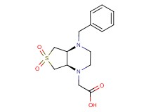 [(4aS*,7aR*)-4-benzyl-6,6-dioxidohexahydrothieno[3,4-b]pyrazin-1(2H)-yl]acetic acid