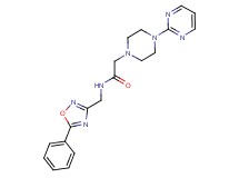N-[(5-phenyl-1,2,4-oxadiazol-3-yl)methyl]-2-[4-(2-pyrimidinyl)-1-piperazinyl]acetamide