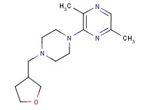 2,5-dimethyl-3-[4-(tetrahydrofuran-3-ylmethyl)piperazin-1-yl]pyrazine