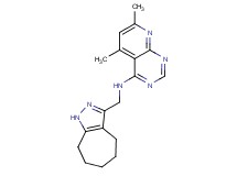 N-(1,4,5,6,7,8-hexahydrocyclohepta[c]pyrazol-3-ylmethyl)-5,7-dimethylpyrido[2,3-d]pyrimidin-4-amine