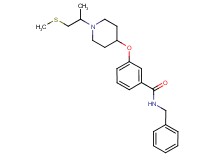 N-benzyl-3-({1-[1-methyl-2-(methylthio)ethyl]-4-piperidinyl}oxy)benzamide