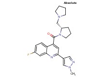 7-fluoro-2-(1-methyl-1H-pyrazol-4-yl)-4-{[(2S)-2-(pyrrolidin-1-ylmethyl)pyrrolidin-1-yl]carbonyl}quinoline