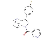 (3R*,3aR*,7aR*)-3-(4-fluorophenyl)-1-(pyridin-3-ylcarbonyl)octahydro-4,7-ethanopyrrolo[3,2-b]pyridine