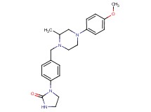 1-(4-{[4-(4-methoxyphenyl)-2-methyl-1-piperazinyl]methyl}phenyl)-2-imidazolidinone