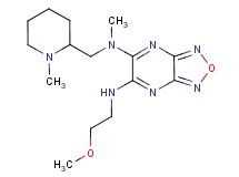 N'-(2-methoxyethyl)-N-methyl-N-[(1-methyl-2-piperidinyl)methyl][1,2,5]oxadiazolo[3,4-b]pyrazine-5,6-diamine