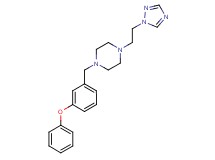 1-(3-phenoxybenzyl)-4-[2-(1H-1,2,4-triazol-1-yl)ethyl]piperazine