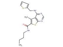 N-butyl-5-methyl-4-[(2-thienylmethyl)amino]thieno[2,3-d]pyrimidine-6-carboxamide