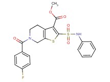 methyl 2-(anilinosulfonyl)-6-(4-fluorobenzoyl)-4,5,6,7-tetrahydrothieno[2,3-c]pyridine-3-carboxylate